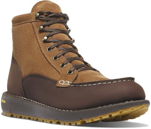 Danner Logger 917 Waterproof Moc Toe Work Boots for Men - Nubuck Leather with Breathable Gore-Tex
