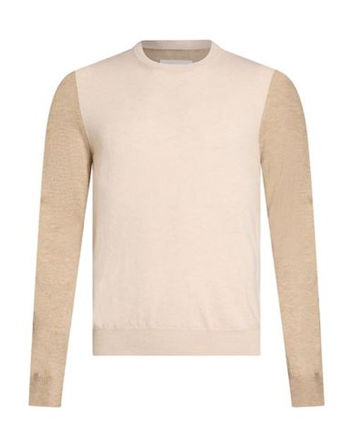 Man Sweater Beige Size L Wool