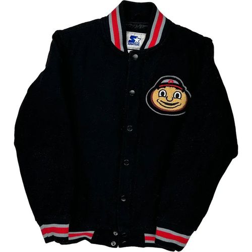 Ohio State Starter College Varsity Jacket - Small Black Polyester