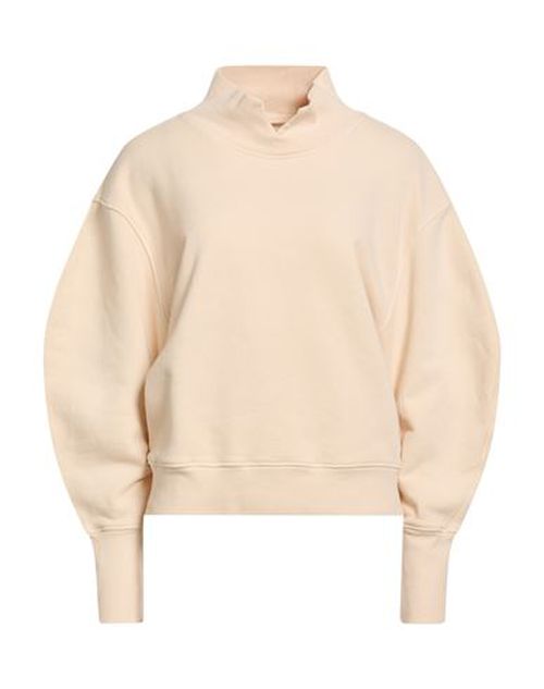 Woman Sweatshirt Beige Size L Cotton