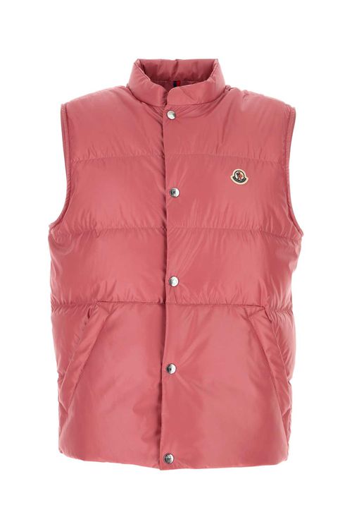 Dark Pink Polyester Restigo Down Jacket