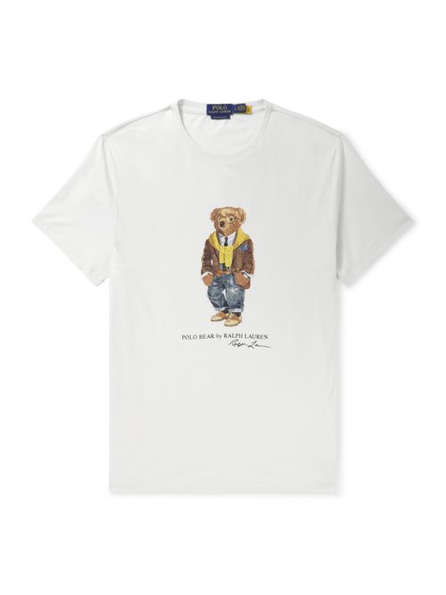 Slim-Fit Bear Cotton-Jersey T-Shirt