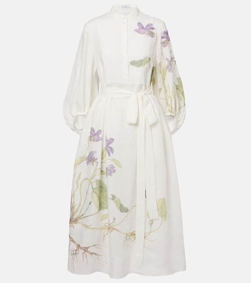 Linen wrap dress