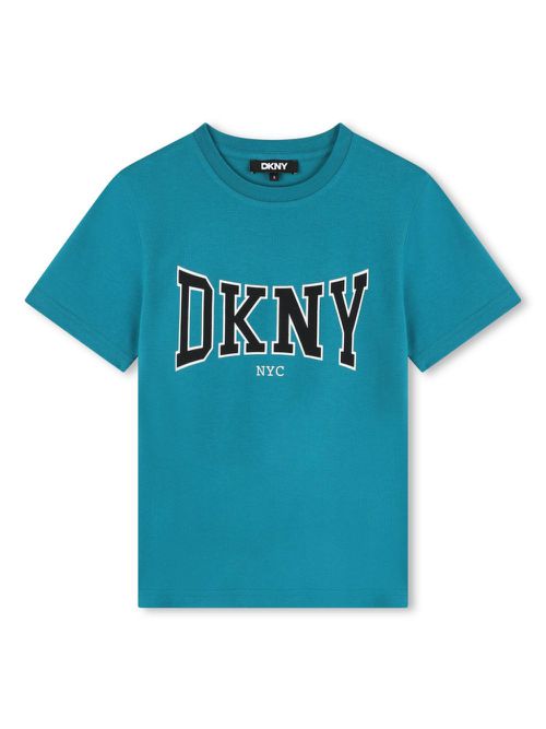 Logo-print cotton T-shirt - Blue