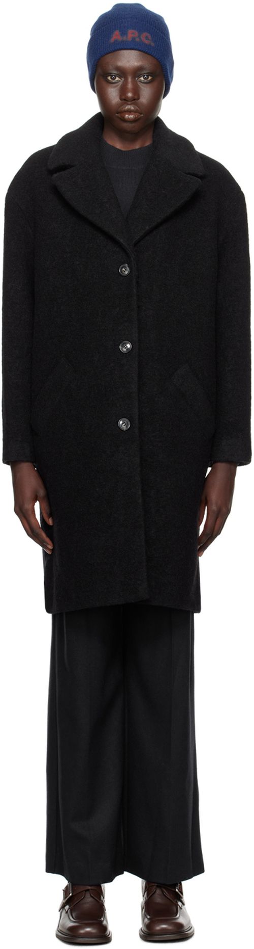 A.P.C. Black Ninon Coat