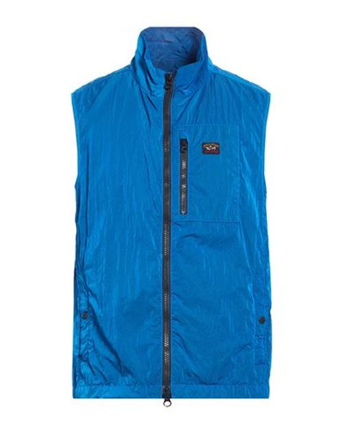 Man Vest Bright blue Size M Nylon