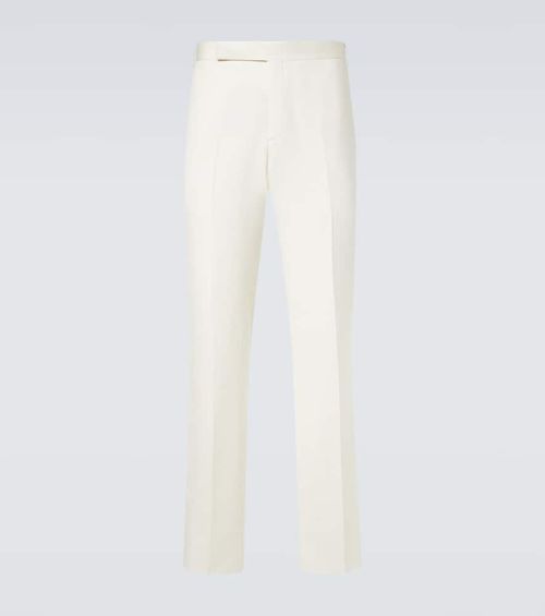 High-rise slim pants