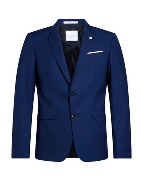 Man Blazer Navy Size 46 Polyester, Viscose, Elastane