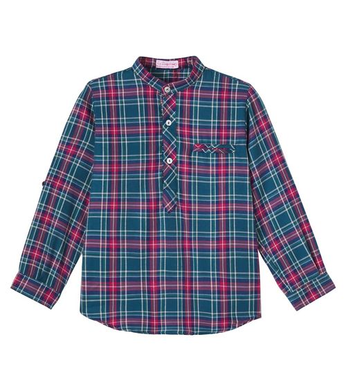 Mateo tartan cotton-blend shirt