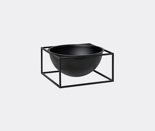 'kubus Centerpiece Bowl', Large, Black