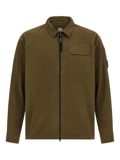 Organic Cotton Overshirt — olive