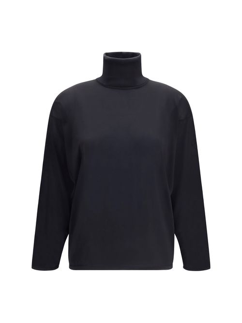 Extra-Fine Silk Sweater — Black