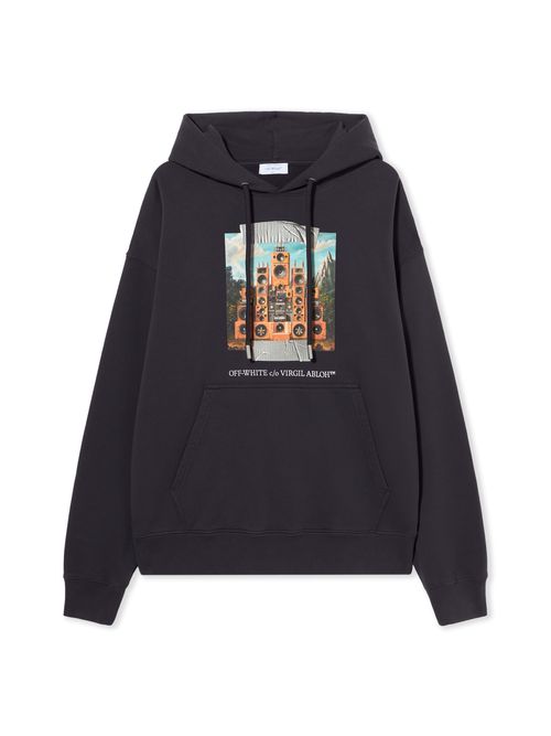 Train Off Skate Hoodie - Male Sweatshirts Dark Sapphire