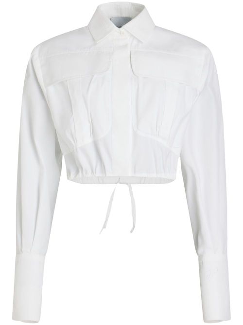 Cropped shirt - White