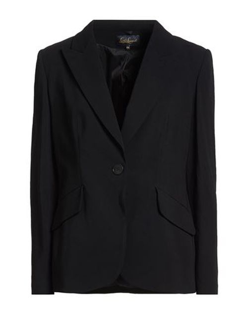 Woman Blazer Black Size 10 Viscose, Elastane