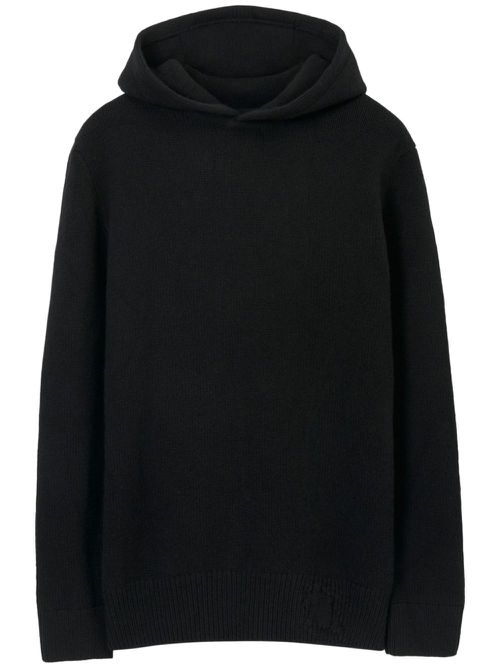 EKD wool-cashmere hoodie - Black