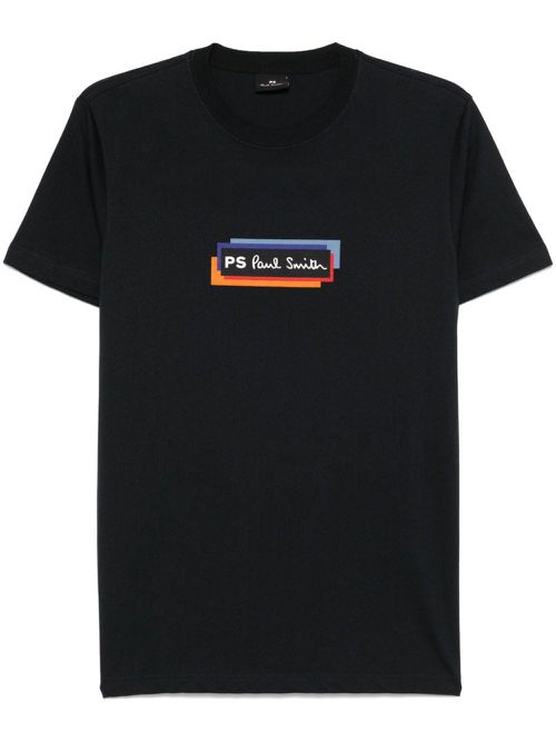 Logo-print T-shirt - Blue