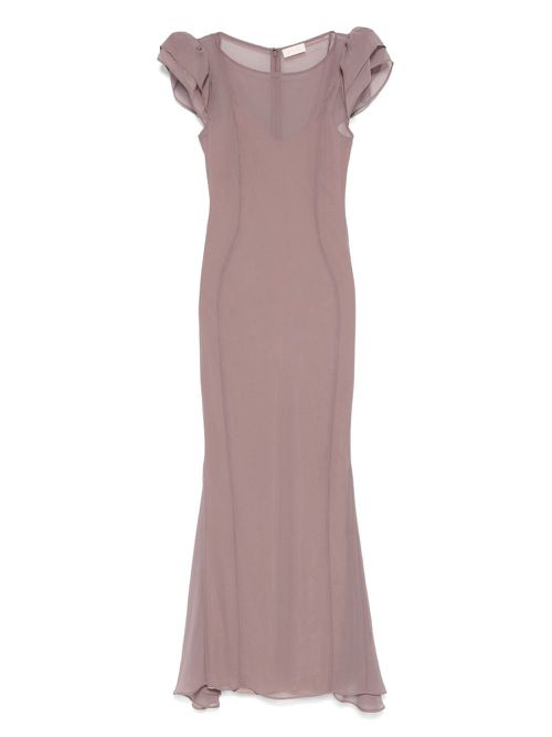 Short sleeve dress - Brown