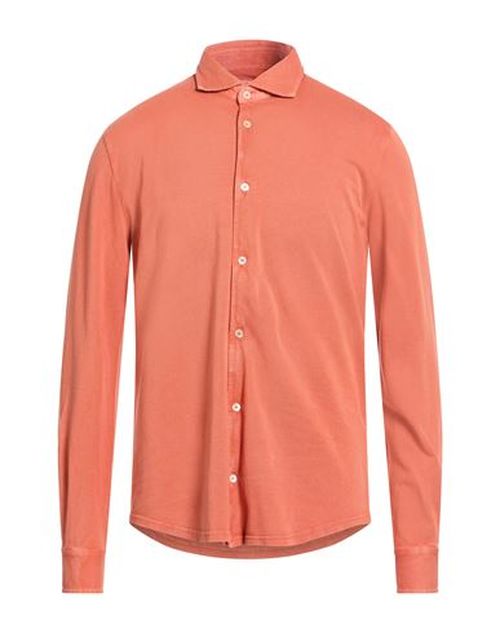 Man Shirt Rust Size 42 Cotton