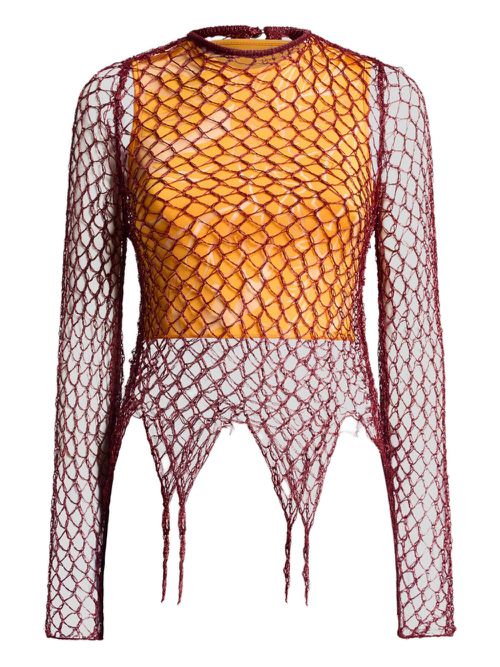 ETRO open-knit sweater - Orange