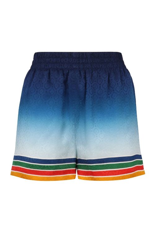 Silk Striped Shorts