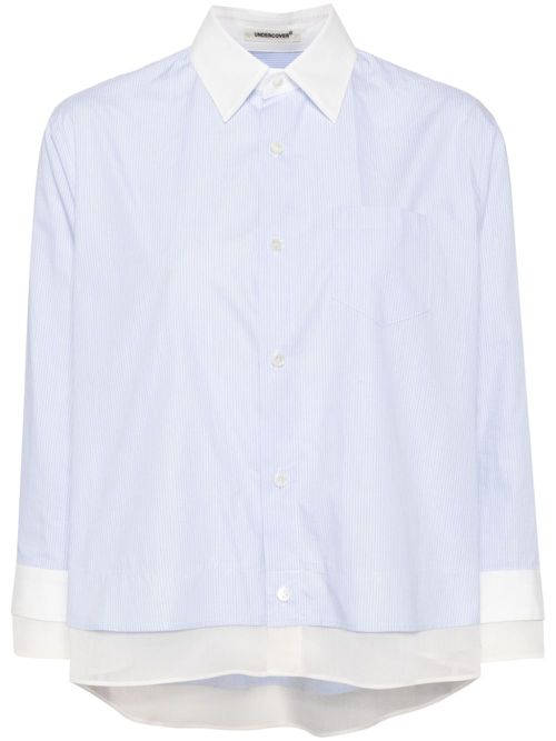 Striped Cotton Shirt - Blue