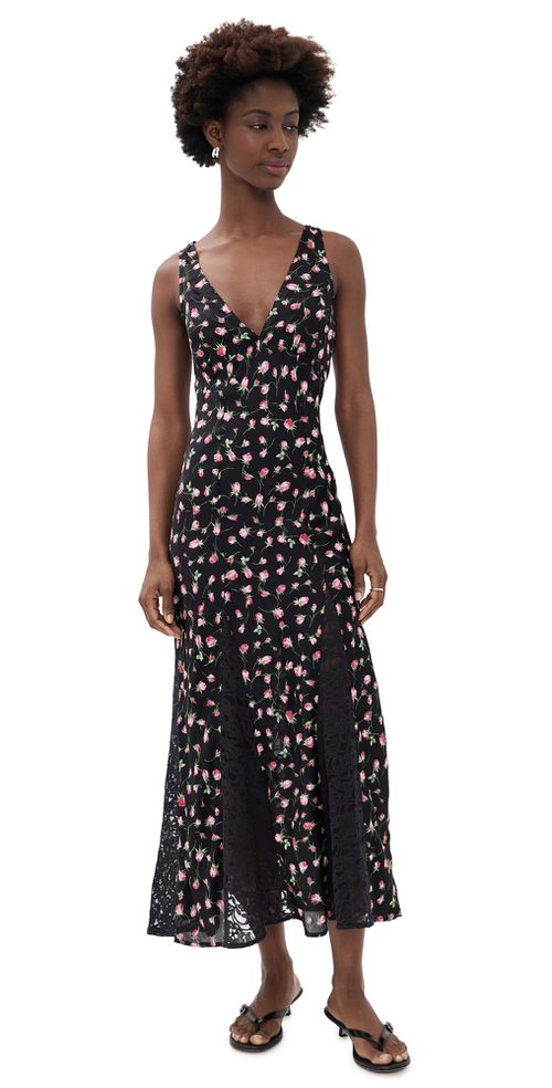 Genevieve Midi Dress Rose