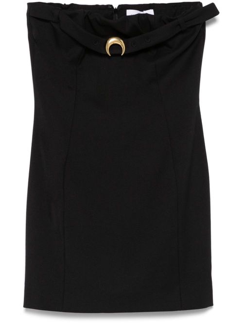 Twill mini dress - Black