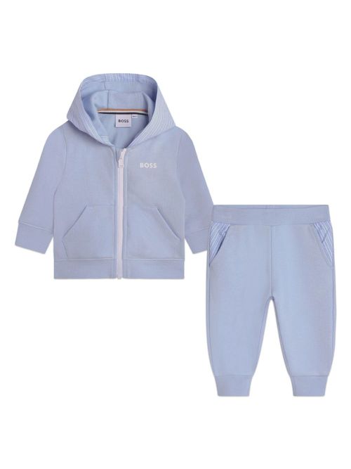 Logo-print tracksuit set - Blue