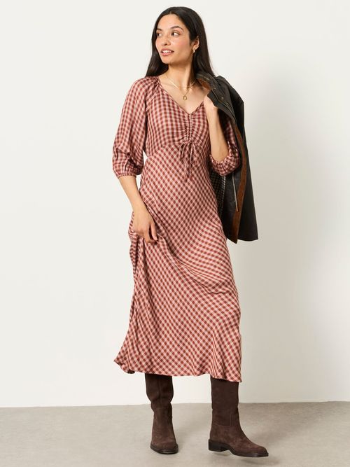 FatFace Rose Pink Regular Phoebe Midaxi Dress