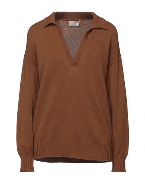Woman Sweater Camel Size S Cashmere