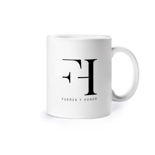 Strength and honor mug. man t-shirt front only. the benefits of this cup will go to the soltra found