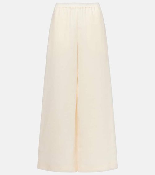 Select linen wide-leg pants