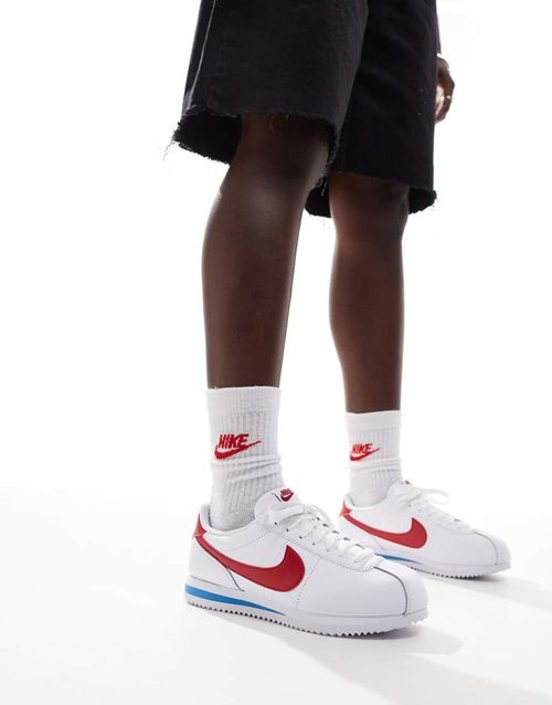 Cortez sneakers in white and red