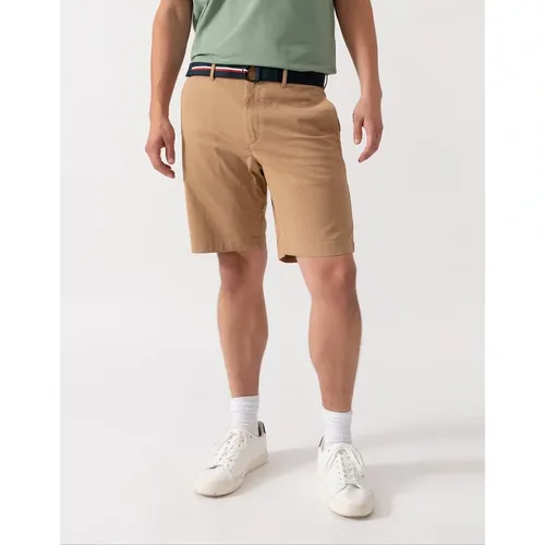 Men's Tommy Hilfiger Denton 9.5" Essential Mens Twill Shorts - Timeless Camel - Tan