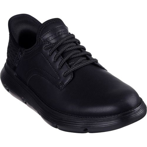 Skechers Mens Garza Gervin 205046W-Bbk Wide Fit Black Lace Up Shoe