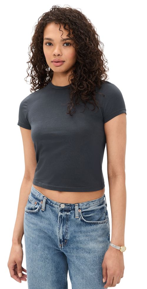 Fitted Tee Washed Black