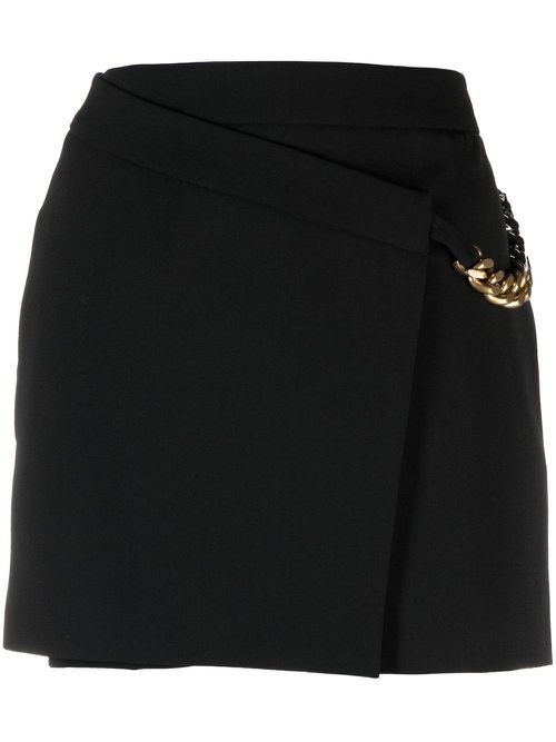 Falabella chain-link mini-skirt - Black
