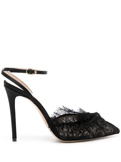 Franca 105mm lace pumps - Black