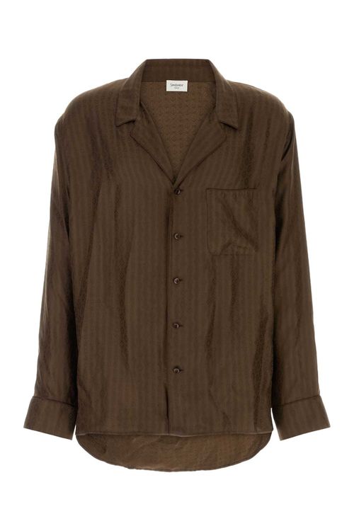 Brown Silk Shirt