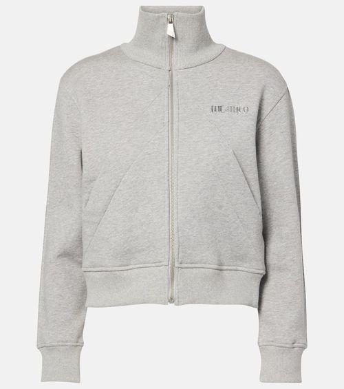 Cotton fleece track jacket