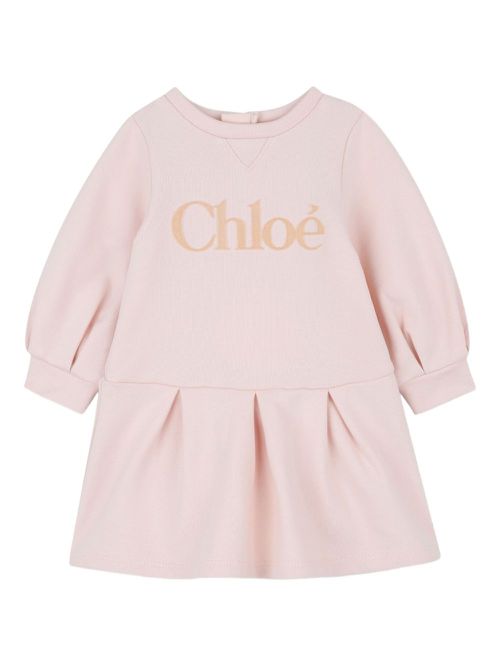 Logo-print dress - Pink