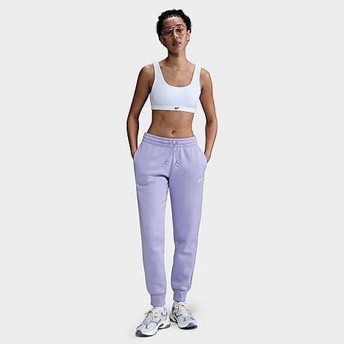 Women's Sportswear Phoenix Fleece Mid-Rise Jogger Sweatpants in LILAC ICE/SAIL