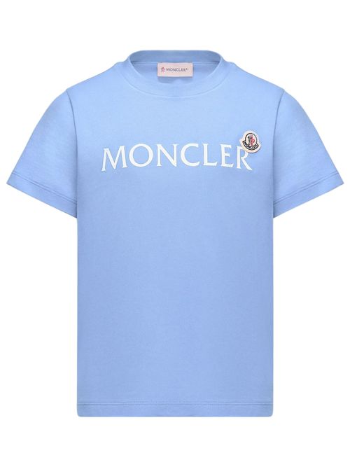 Mini Boy Cotton Crewneck T-Shirt with Printed Logo