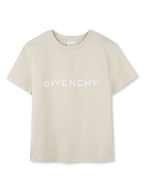 Logo-print T-shirt - Neutrals