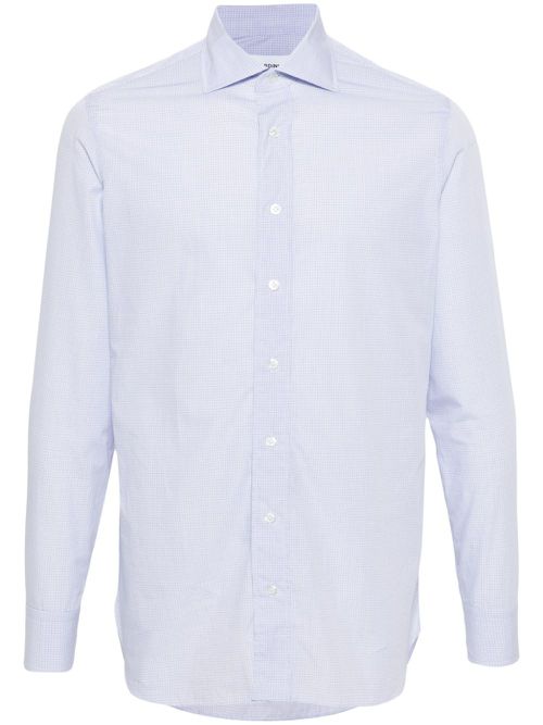 Check-pattern shirt - Blue