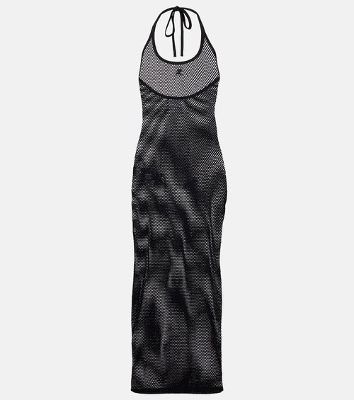Courrèges Holistic sheer cotton midi dress