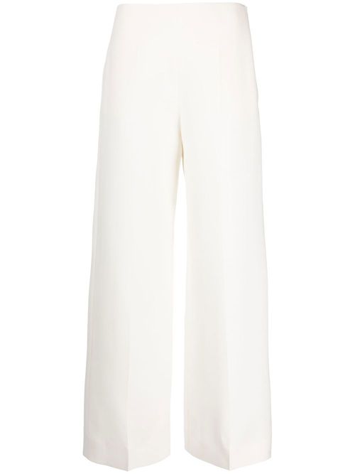 High-waisted wide-leg trousers - Neutrals