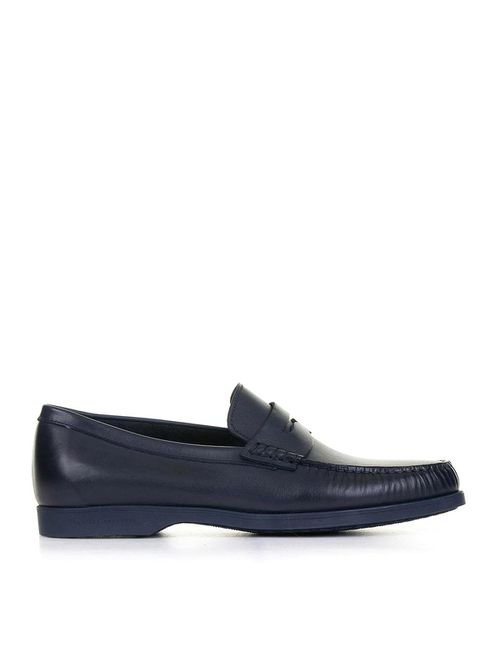 Marine Blue Leather loafers