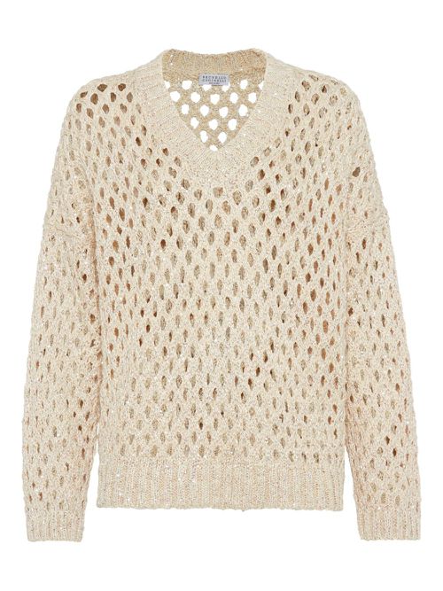 Open-knit jumper - Neutrals